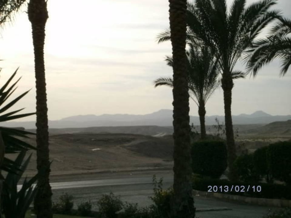 Blick vom Hotel auf die Wüste Jaz Solaya