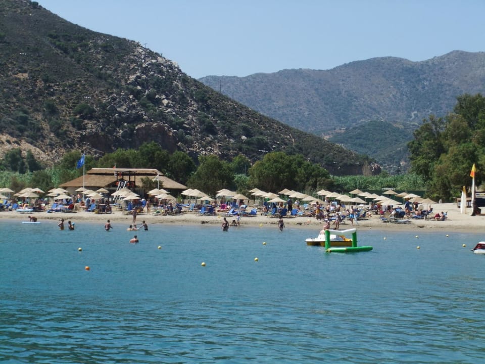 Strand mit Strandbar Fodele Beach & Water Park Holiday Resort