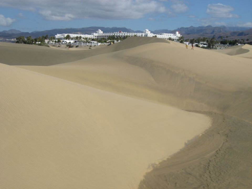 Blick von den Dünen auf Hotel RIU Maspalomas Hotel Riu Palace Maspalomas Adults Only