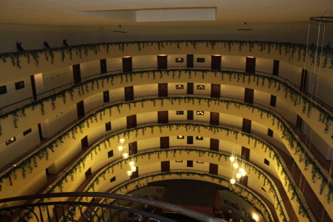 Blick aus dem Aufzug Hotel Royal Garden Beach