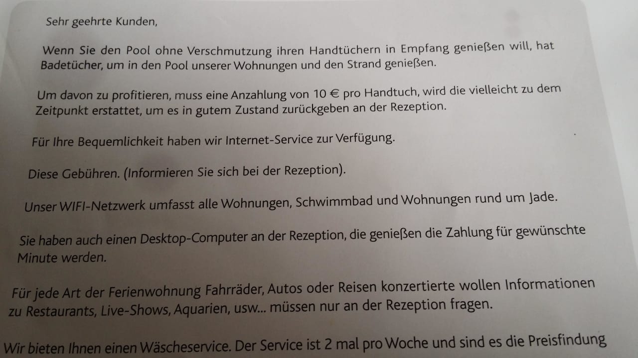 Informationen des Hotels Apartamentos Jade