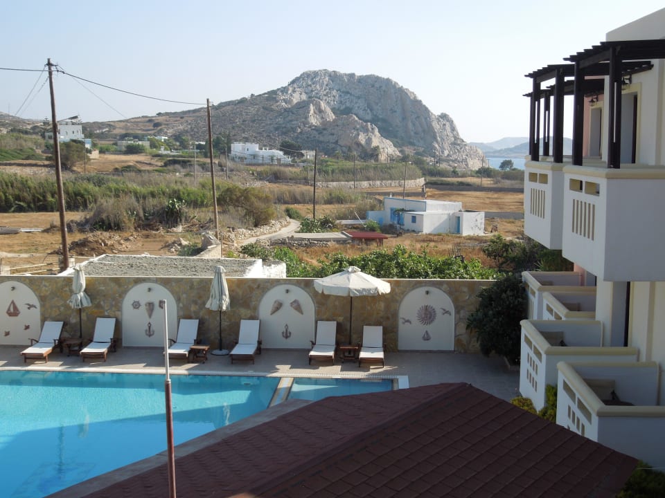 Ausblick vom Studio Arkasa Bay Hotel