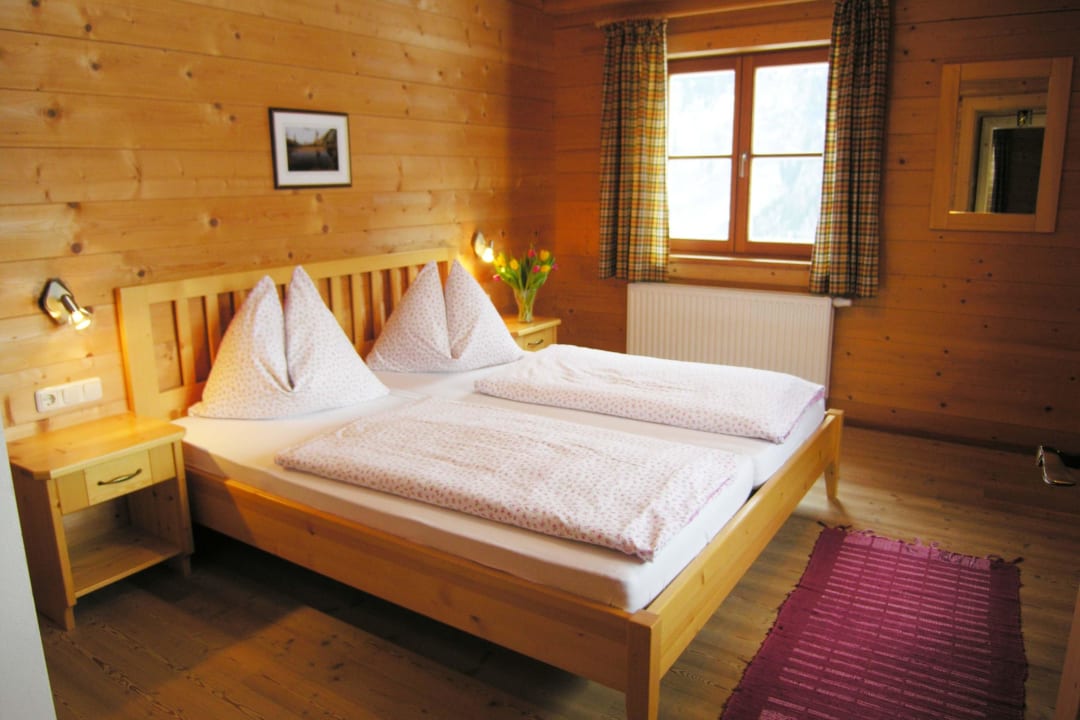 Schlafzimmer Bio-Blockhaus Bauerndörfl Rindereben