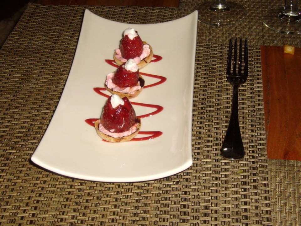 Dessert im Tapasrestaurant, lecker! Catalonia Royal Tulum Beach & Spa Resort - Adults only