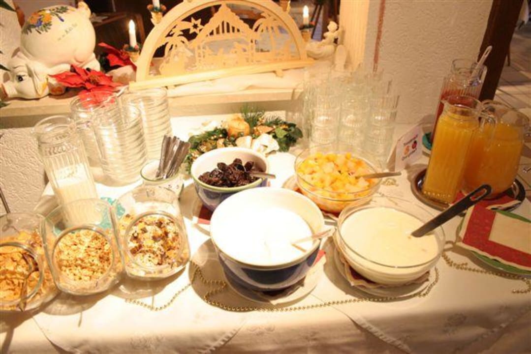Frühstücksbuffet Müsliecke Hotel Sonnenhof