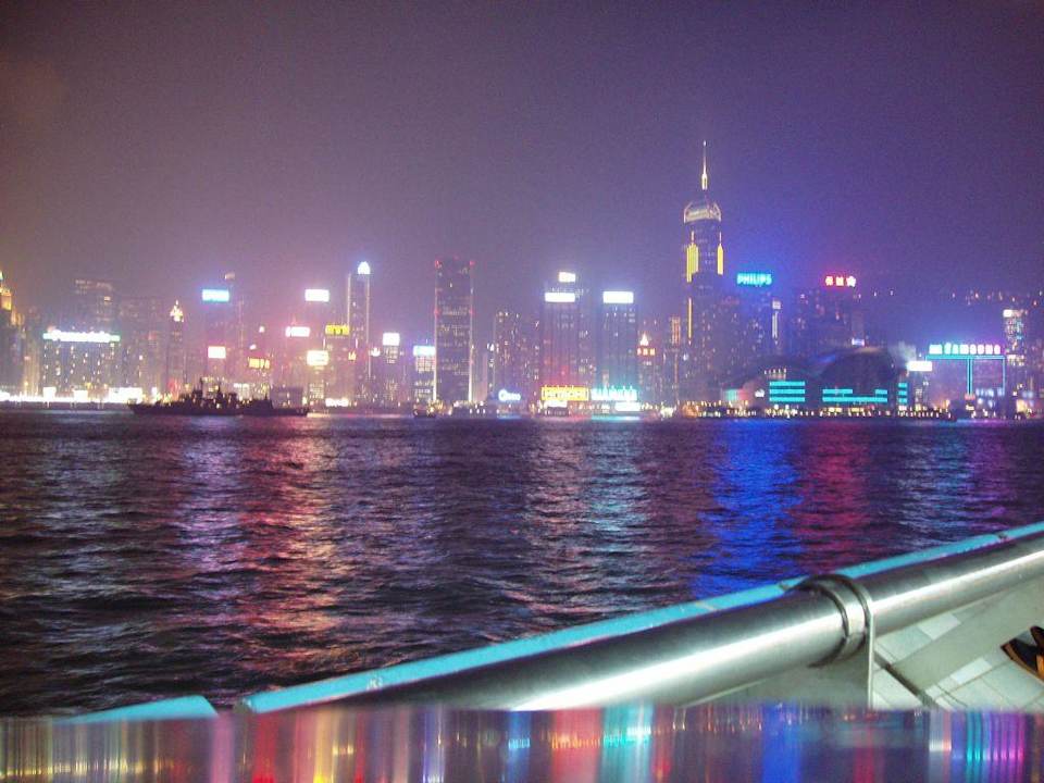 Hong Kong bei Nacht Harbour Grand Kowloon