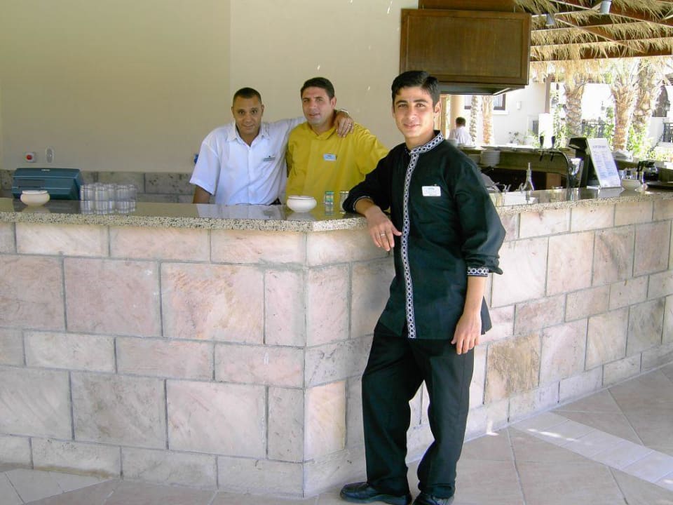 Die fleissigen Mitarbeiter der Poolbar Hotel JAZ Makadi Star & Spa