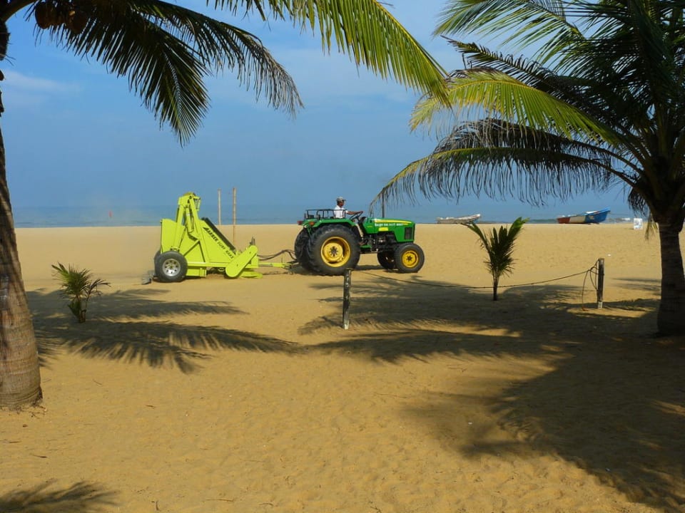 Strand wurde täglich gesäubert Goldi Sands Hotel
