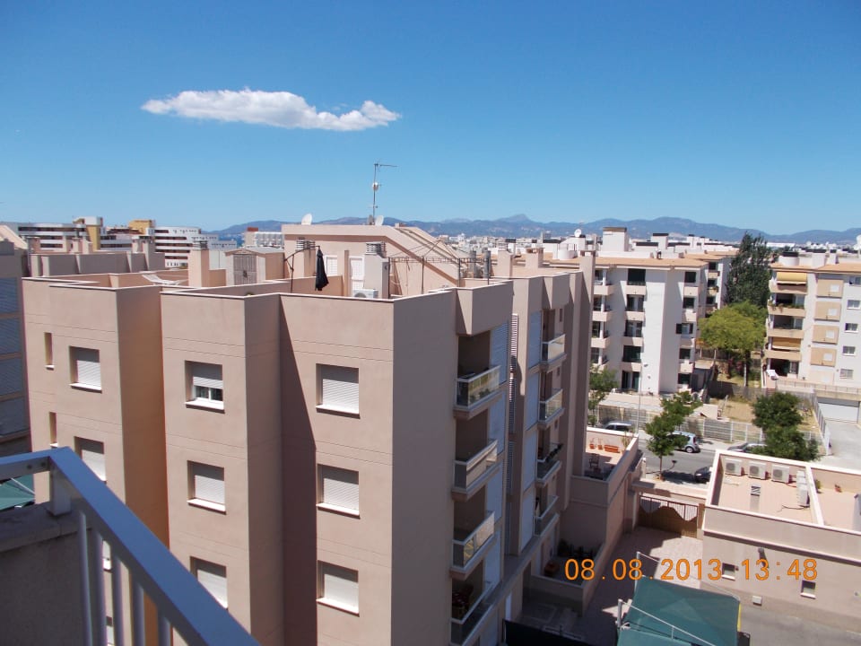 Blick vom Balkon BG Hotel Caballero