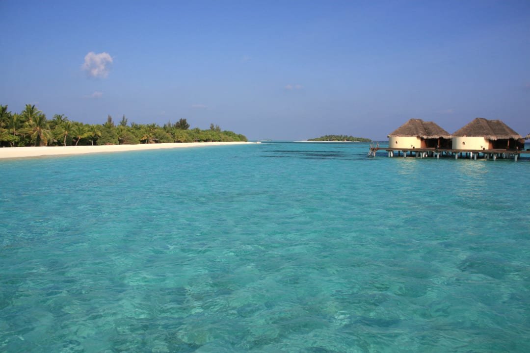 Bei den Wasserbungalows Six Senses Kanuhura