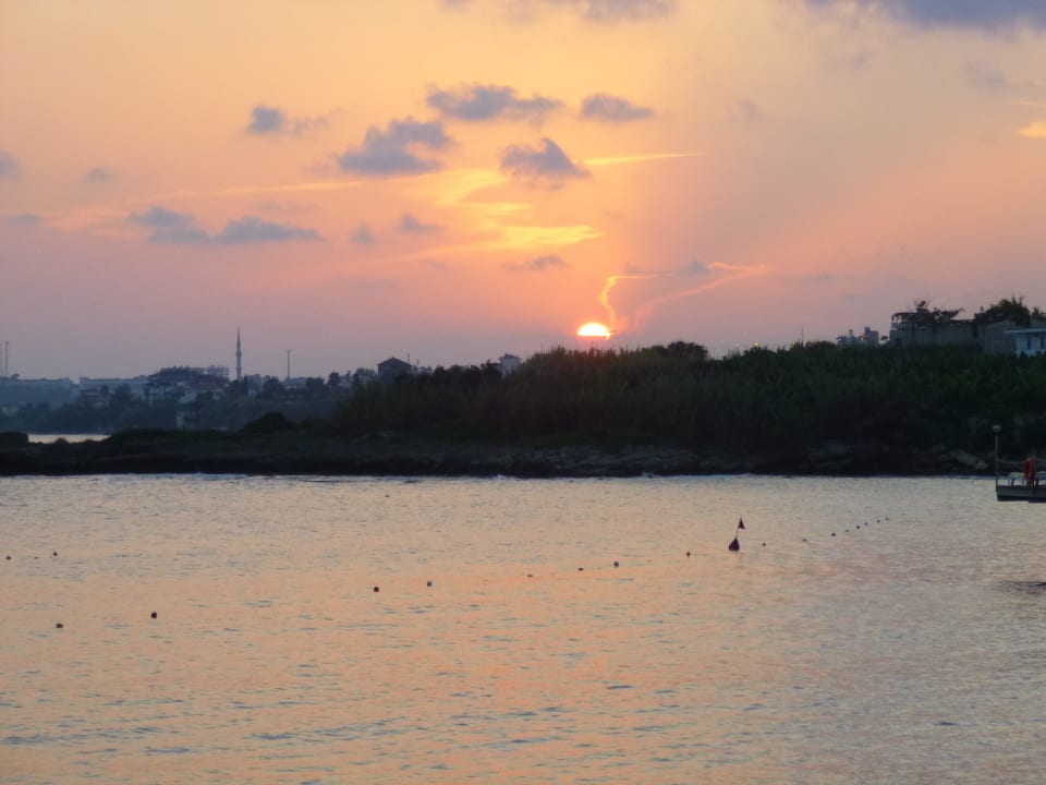 Schöner Sonnenuntergang Oz Hotels Incekum Beach