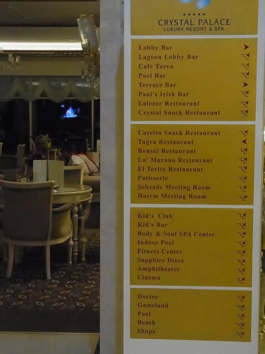 Infotafel Diamond Excellence Resort & Spa