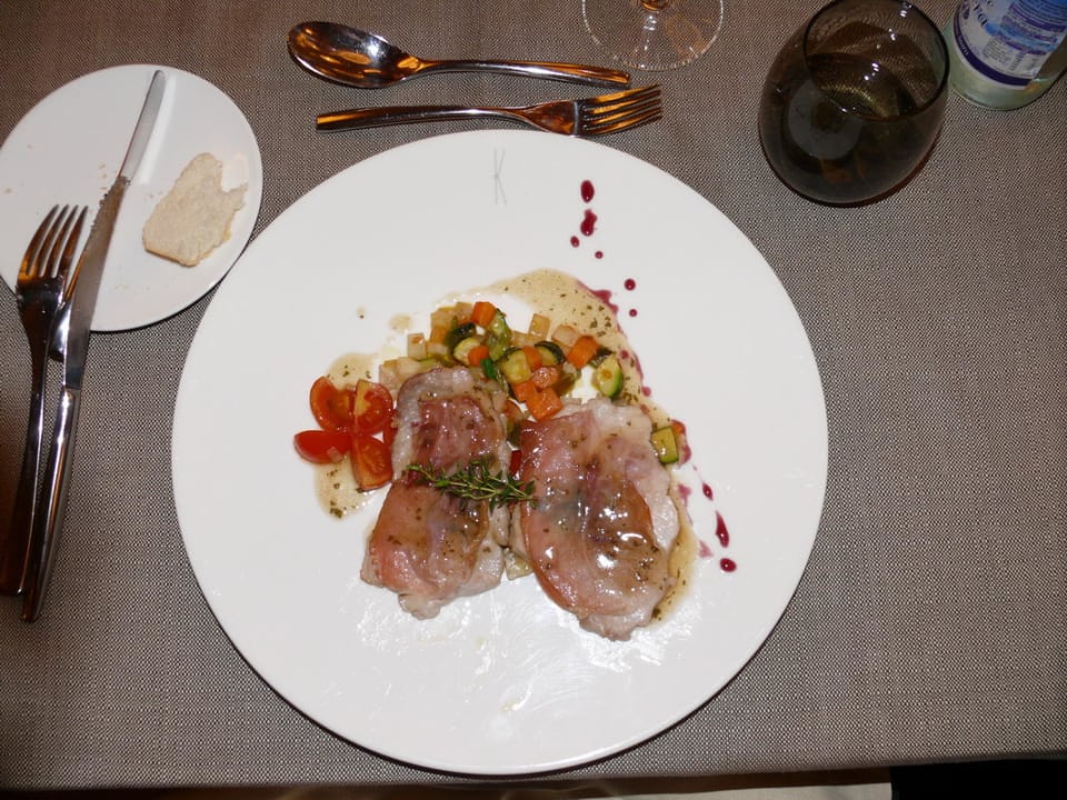 Schnitzel mit Schinken und Salbei Hotel Kristal Palace - TonelliHotels
