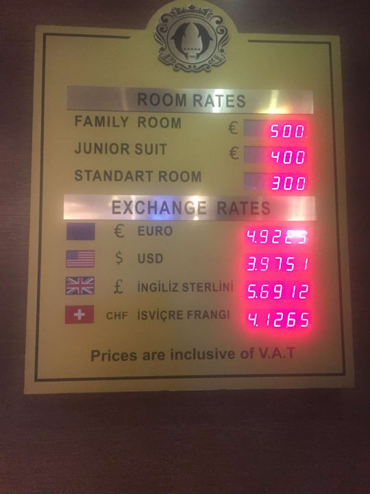 Preise und Wechselkurs im Hotel  Hotel Delphin Imperial