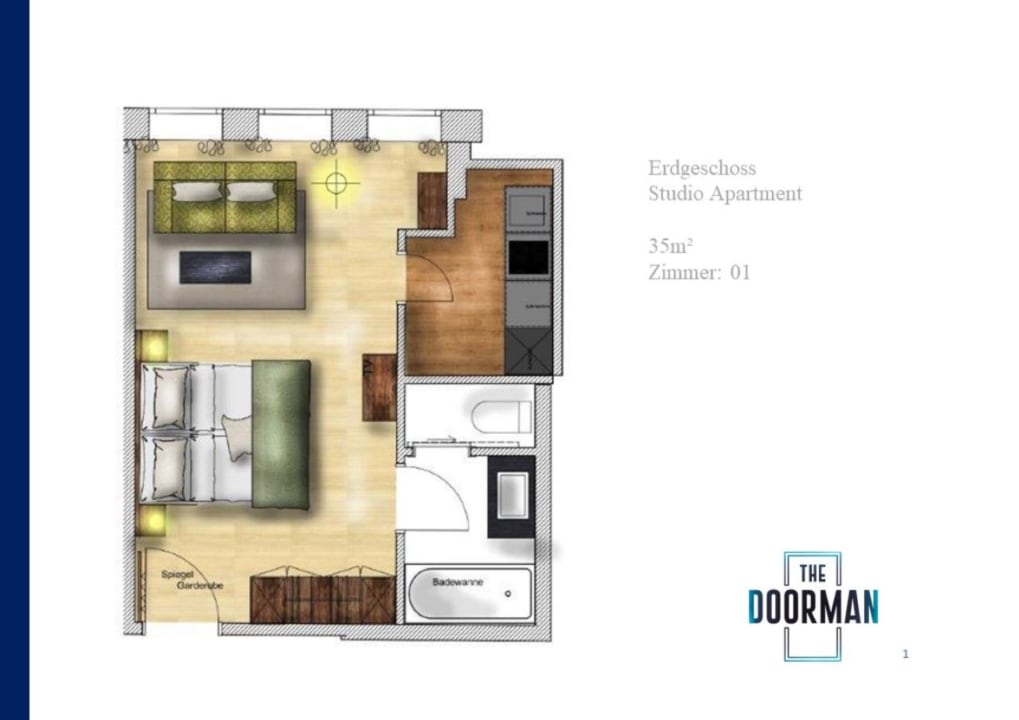 Zimmer The Doorman Welle Frankfurt am Main