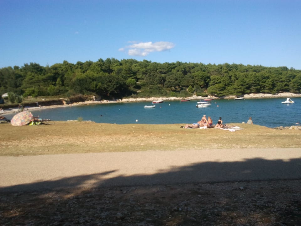 Strand vorm Zelt Arena Stupice Mobile Homes