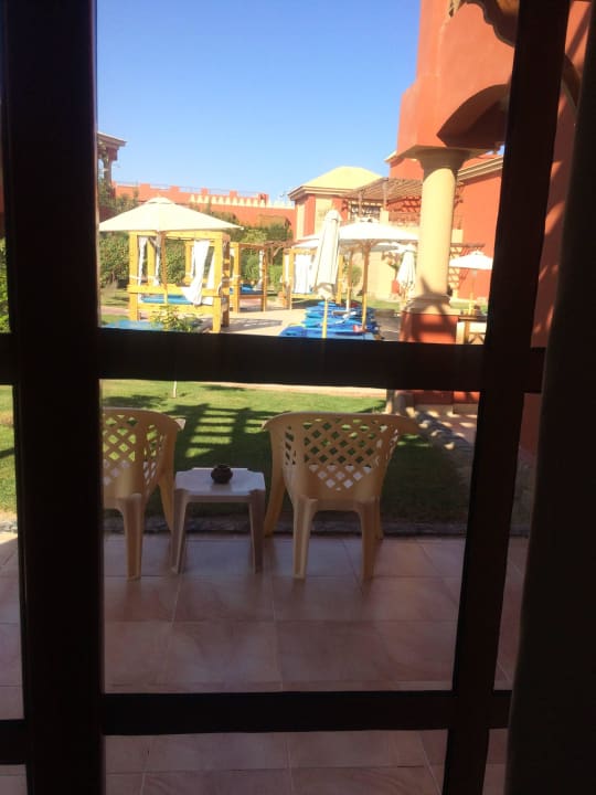 Blick aus dem Fenster Pickalbatros Alf Leila Wa Leila Resort - Neverland Hurghada
