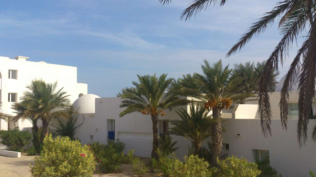 Ausblick Dachterrasse/Zimmer Hotel El Mouradi Djerba Menzel