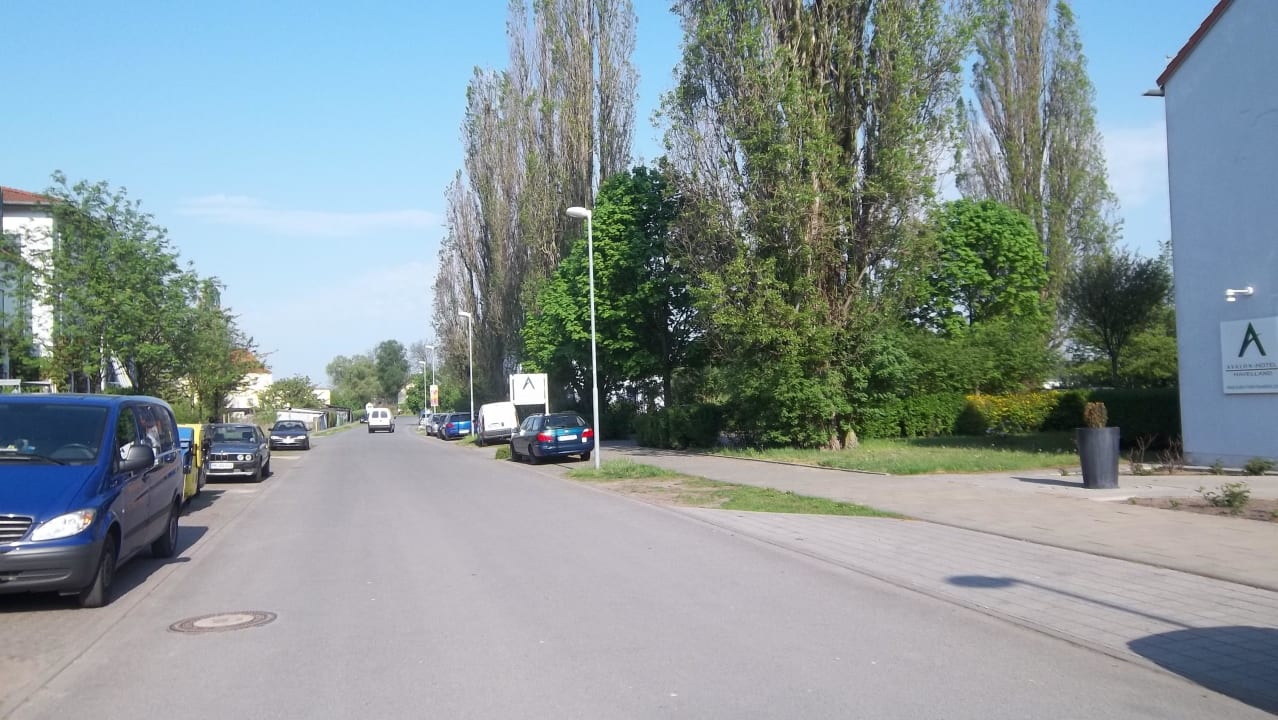 Strasse vor dem Hotel PRIMA Hotel Havelland