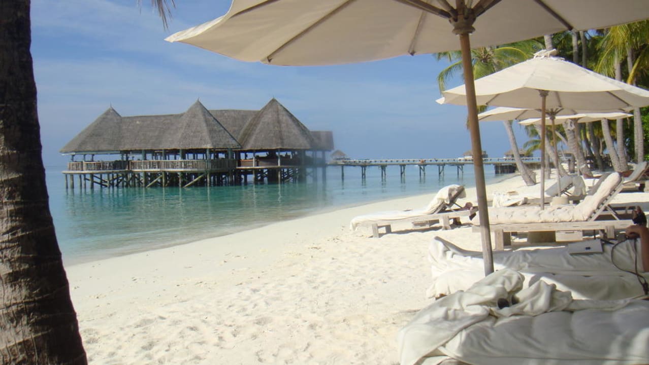Liegen beim Pool bzw. Strand Gili Lankanfushi Resort
