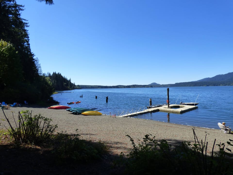 Ausblick auf den See Lake Quinault Lodge