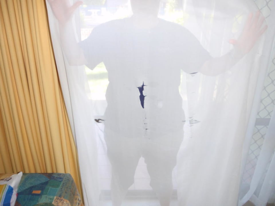 Gardiene mit Löchern Hotel Kondari Resort