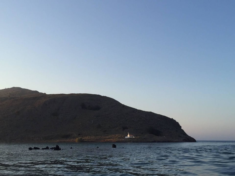 Ausblick vom Strand Corissia Beach Hotel