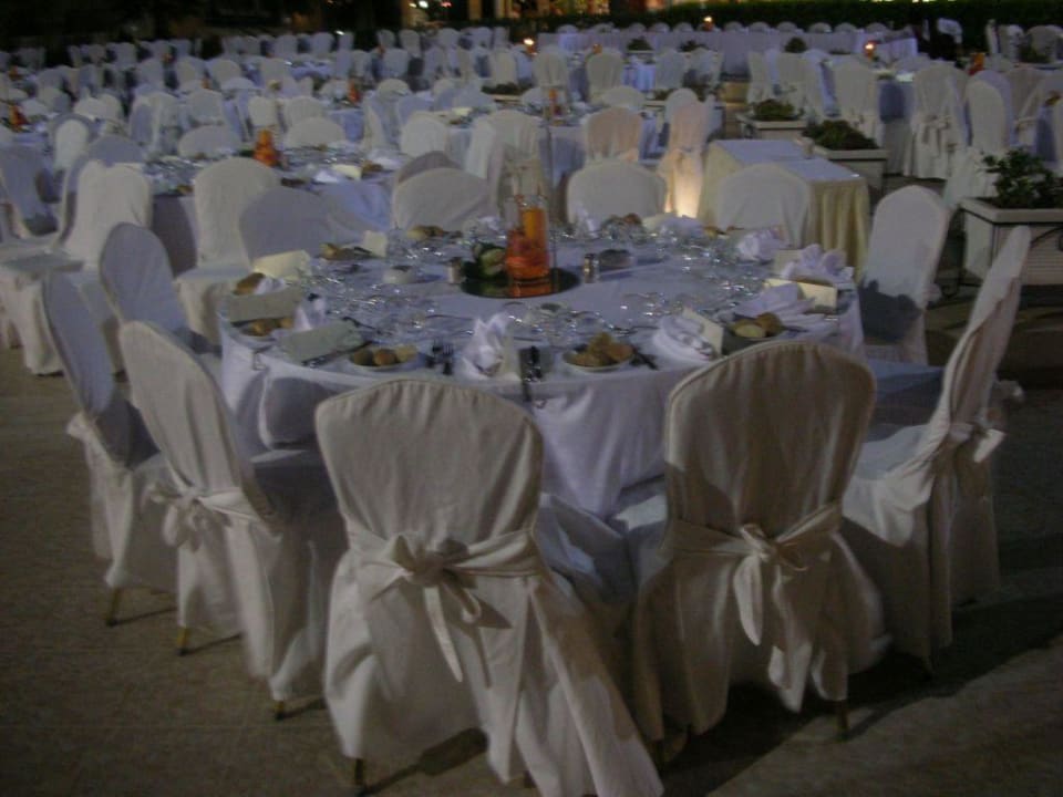 Tischdeko bei einer Hochzeit Rodos Palladium Leisure & Wellness