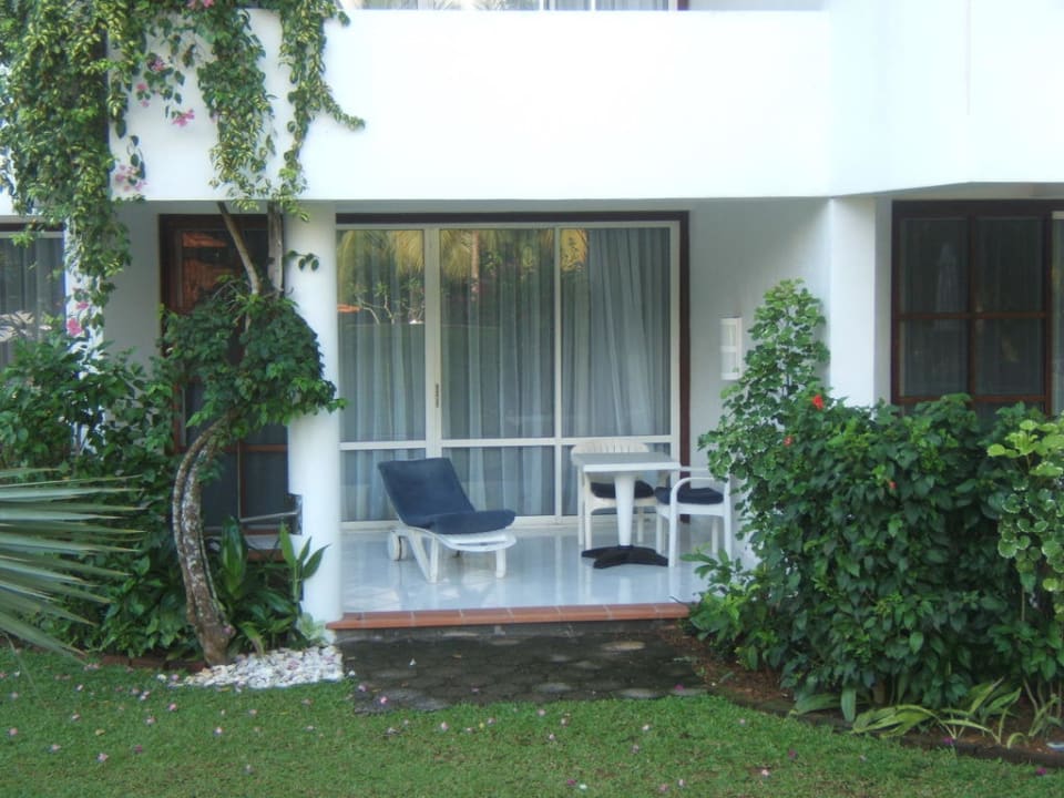 Terrasse Zimmer Nr. 34 Hotel Lanka Princess Ayurveda