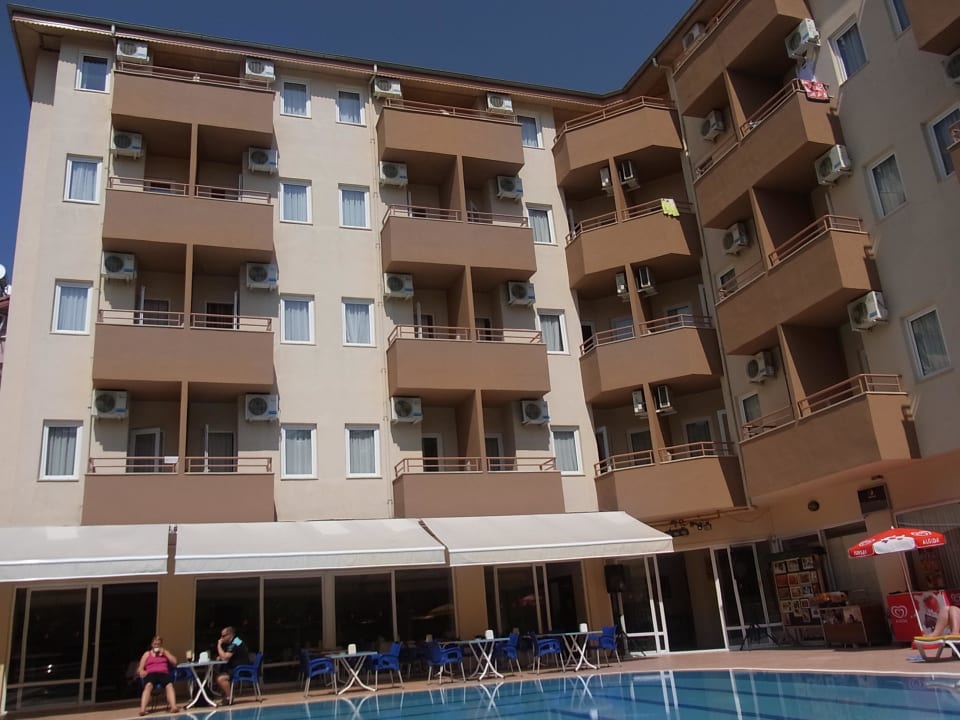 Blick vom Pool Hotel Helios