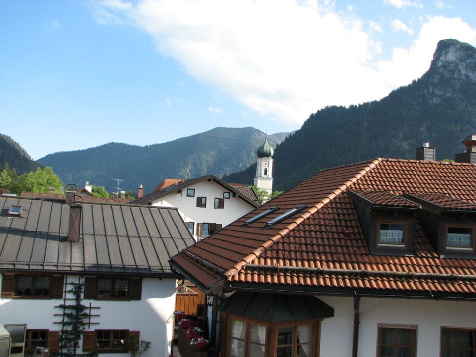 Fensterblick in Stadtrichtung Hotel Kopa garni