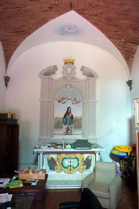 Rezeption in der (ehemlaigen) Kapelle Hotel Torre Degli Onesti