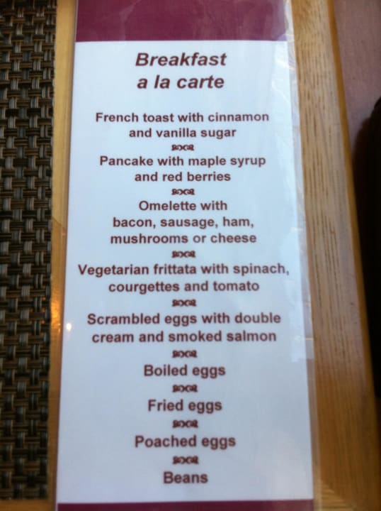 Frühstücksauswahl Executive Lounge Hilton Prague