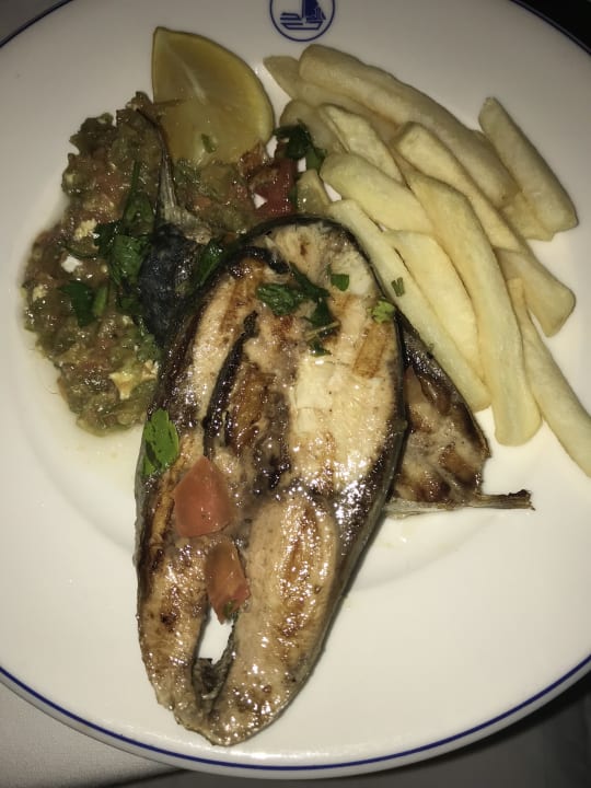 Hauptgang - Seeteufel an Gemüse und Kartoffeln Hotel El Mouradi Djerba Menzel