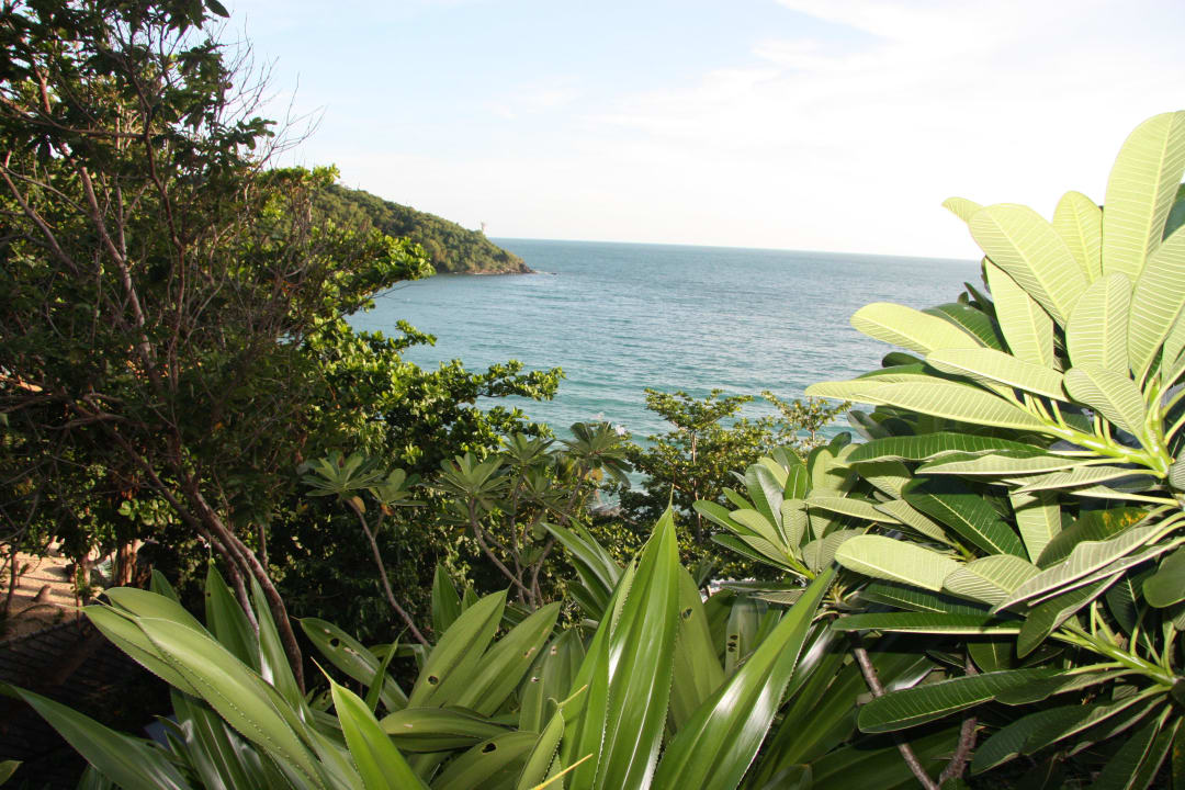 Von den oberen Zimmern aus gesehen Ao Prao Resort