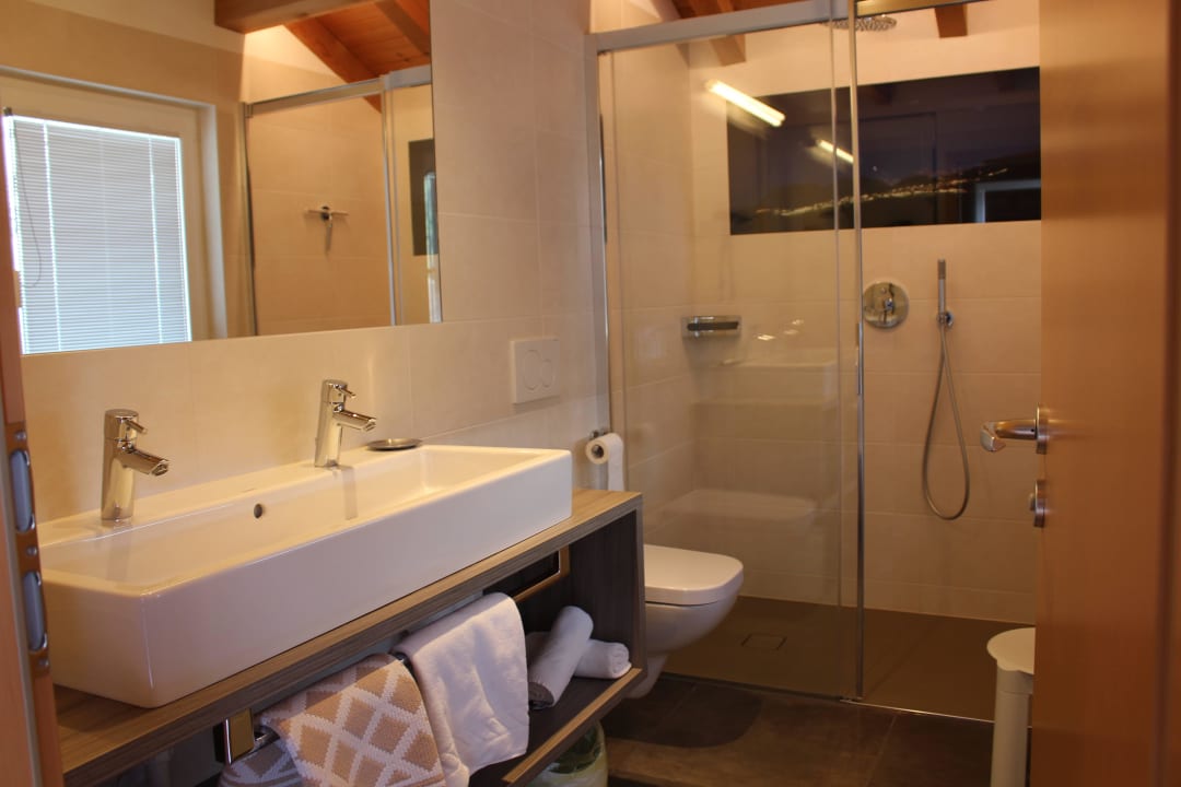 Das renovierte Badezimmer. Sonnleiten Dolomiten Residence