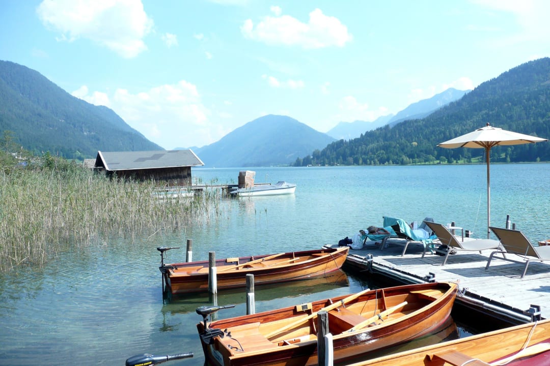 Bootssteg Strandhotel am Weissensee