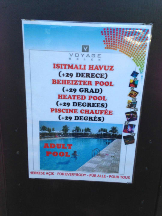 Beheizter Aussenpool Voyage Belek Golf & Spa