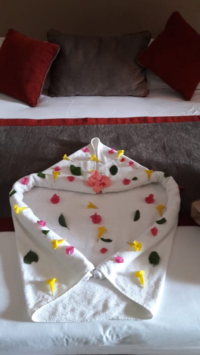 Tägliche Dekoration im Zimmer Jaz Makadi Oasis Resort