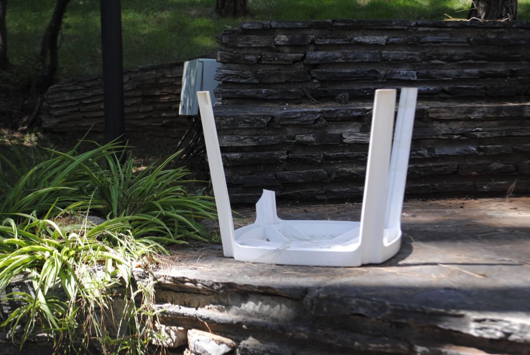 Überall lag Müll, besteck,Becher, Essensreste Grand Yazici Club Marmaris Palace