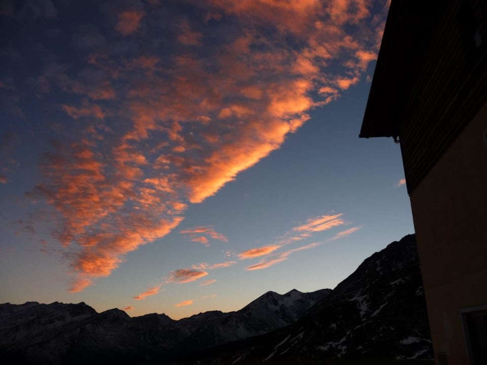 Sonnenuntergang Berggasthof Wallackhaus