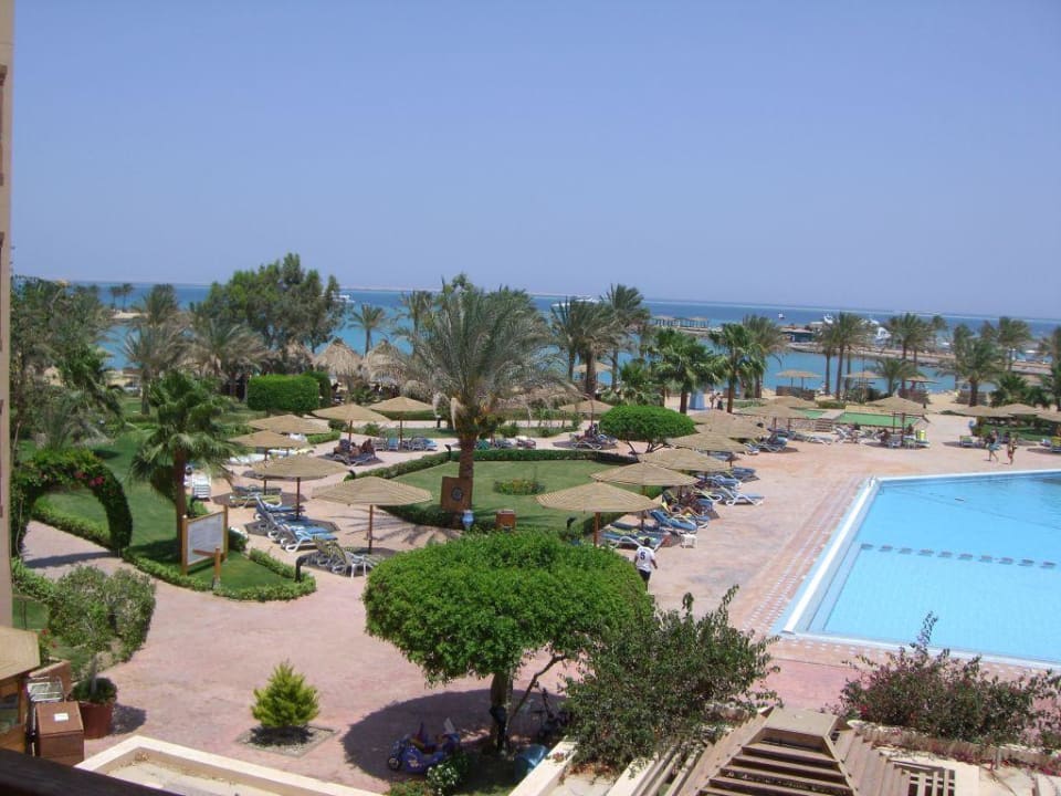 Sicht vom Balkon Continental Hotel Hurghada
