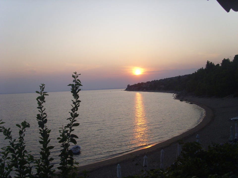 Sonnenuntergang Haus des Meerblicks