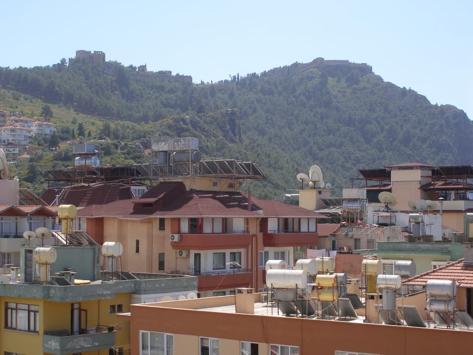 Burgblick beim Essen Hotel Aslan City Kleopatra