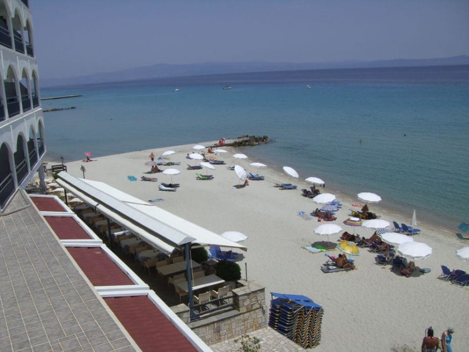 Blick vom Balkon Ammon Zeus Luxury Beach Hotel