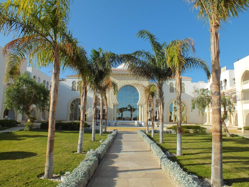Eingan zum Hotel von der Innenseite  Old Palace Resort Sahl Hasheesh