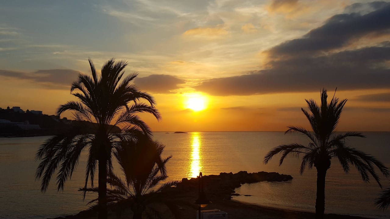 Abendlicher Ausblick Appartment Llobet