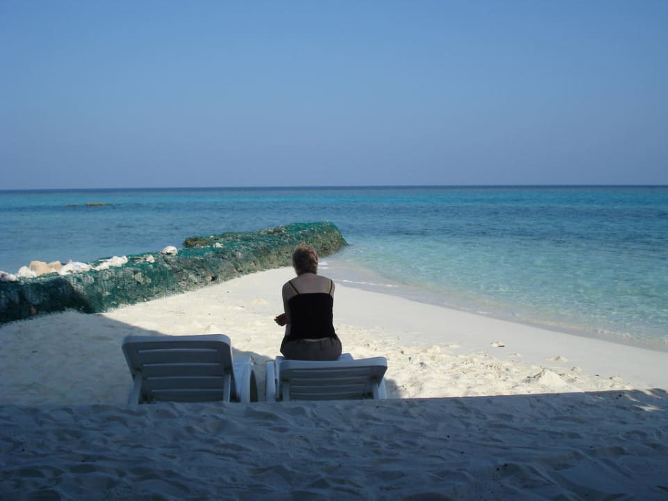 Unser kleiner Privatstrand Summer Island Maldives