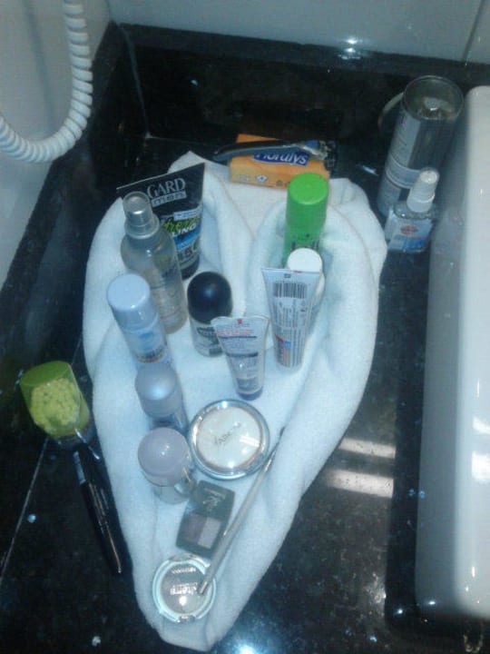 Handtuchherz im Bad.. Hane Family Resort