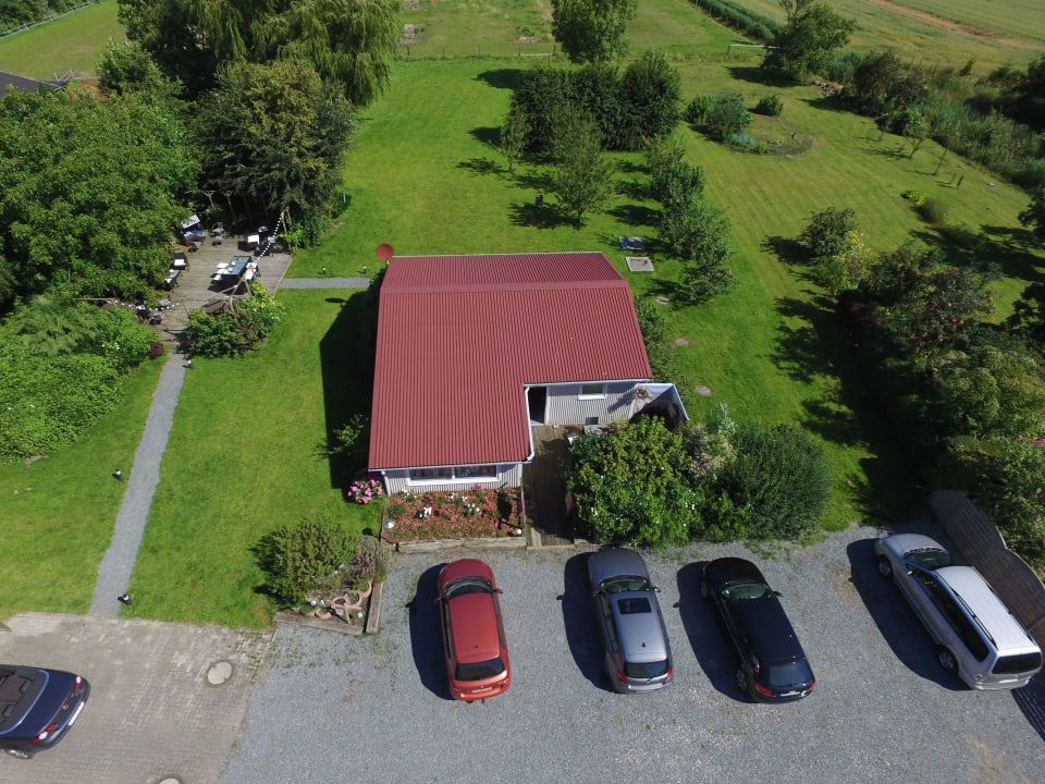 Das Deichschätzchen von oben Ferienhaus Deichschätzchen